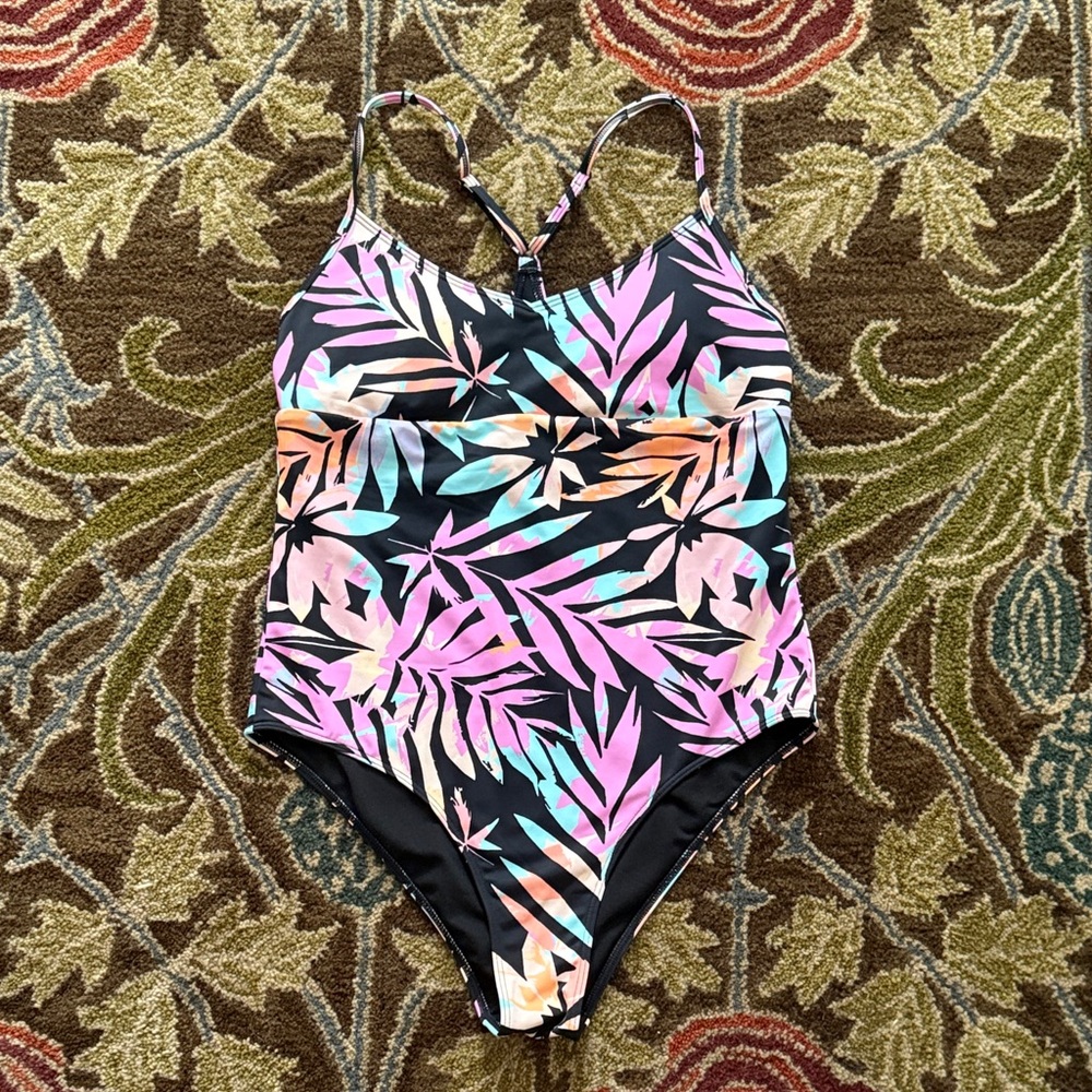 Roxy Multicolor Tropical One-Piece Swimsuit
